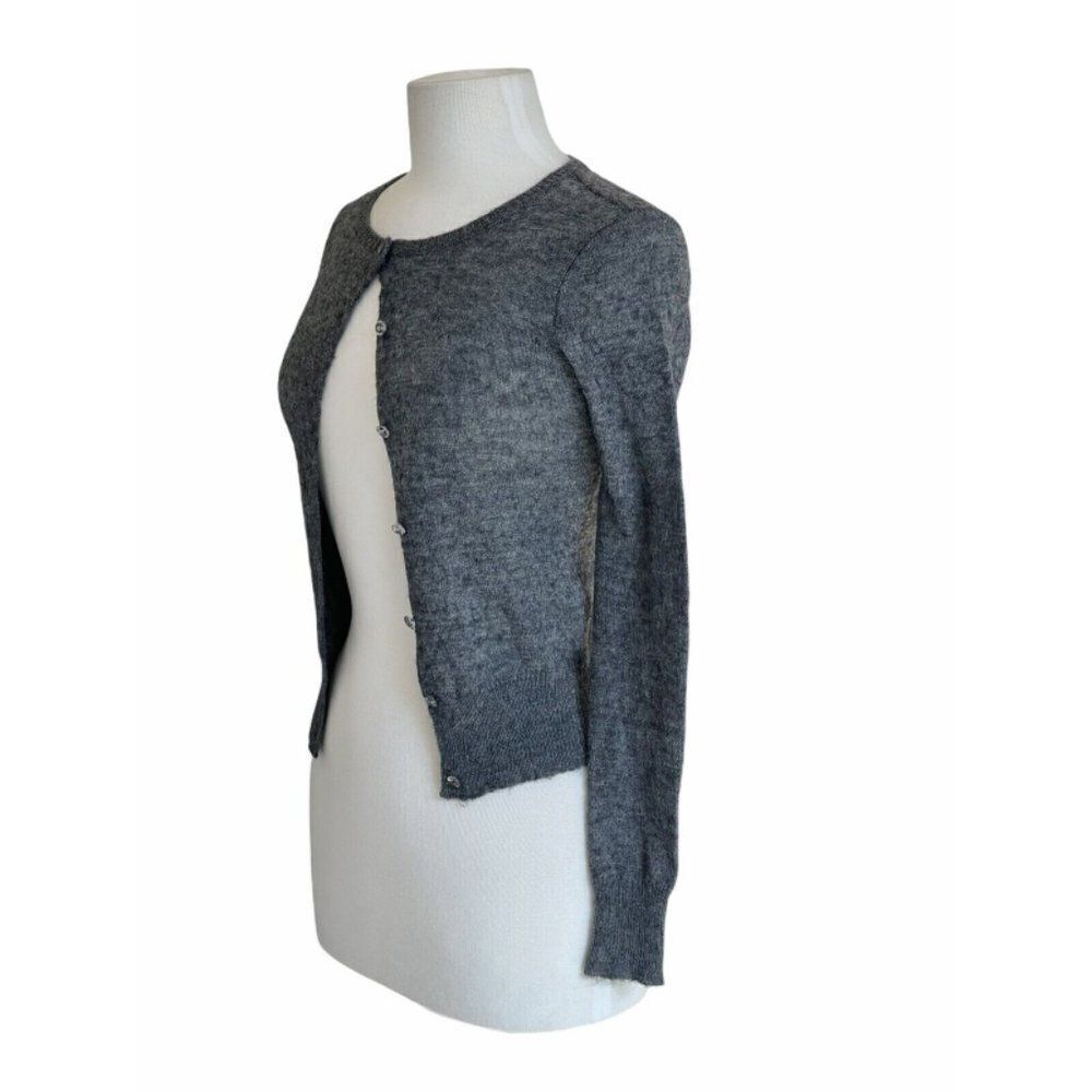 JCrew Women's L Alpaca & Wool Cardigan w/ Jewel Buttons - Picture 12 of 13